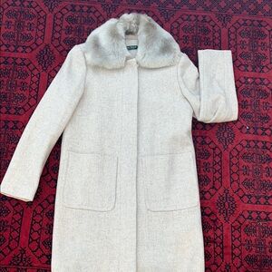 New Ralph Lauren women’s Faux Fur wool Coat